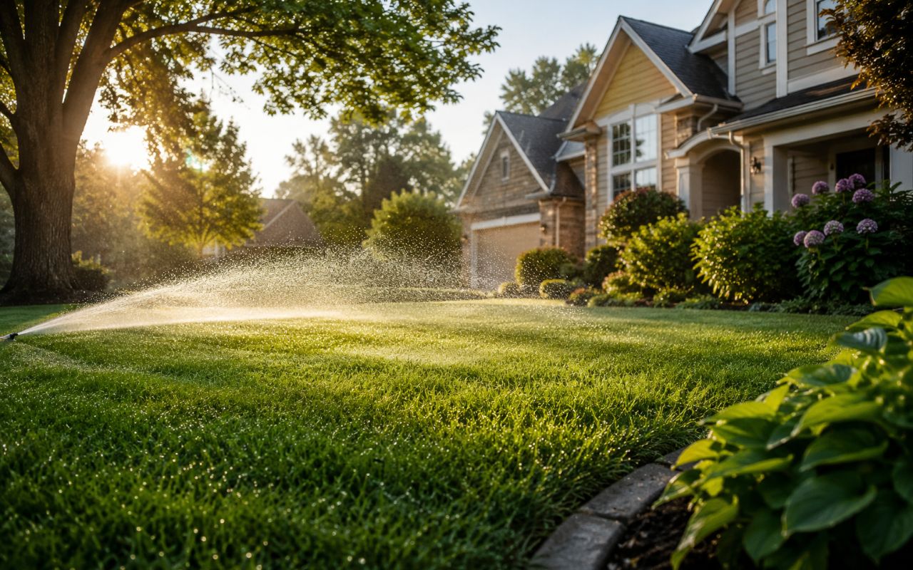 summer lawn care tips in Kansas City for brown spot prevention