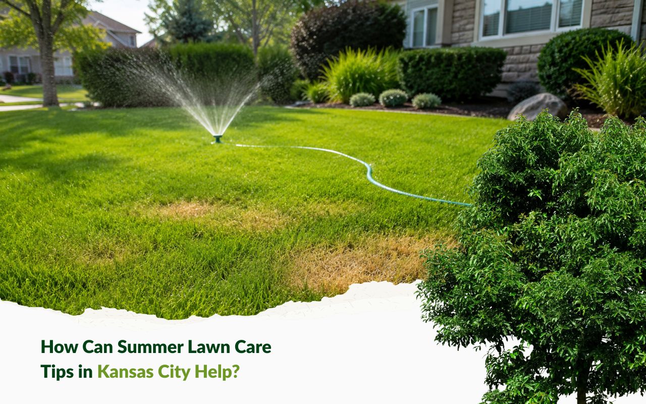 summer lawn care tips in Kansas City for morning watering