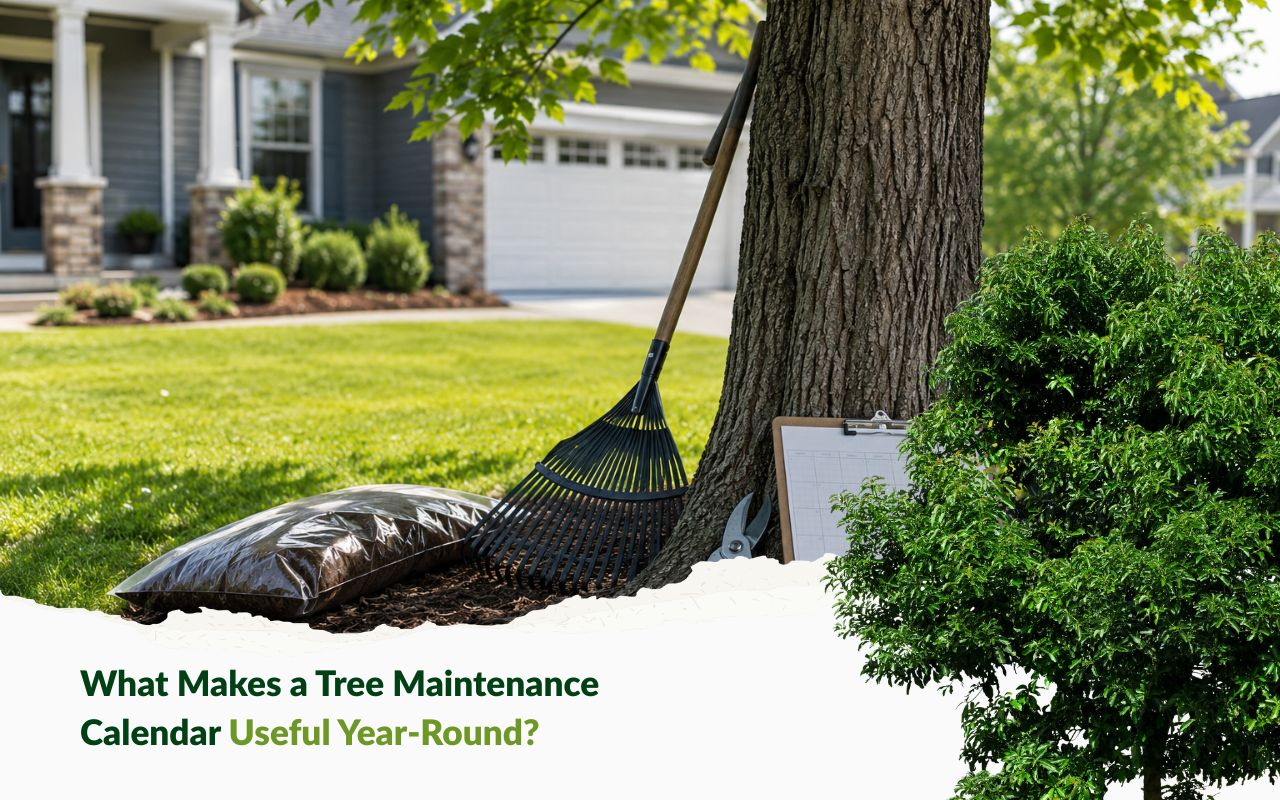 tree maintenance calendar for Kansas City yard care