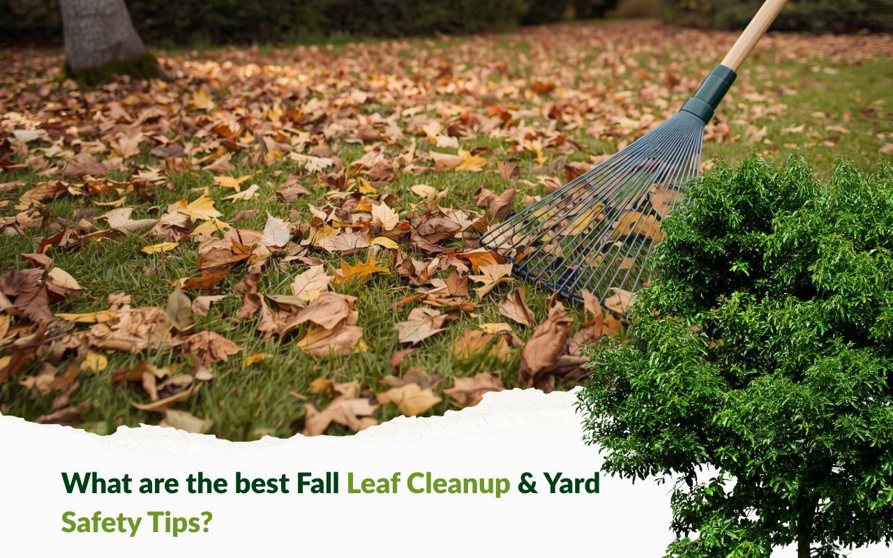 Raking leaves—Fall Leaf Cleanup & Yard Safety Tips