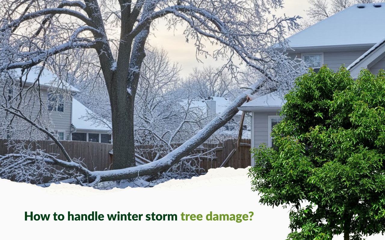 Winter Storm Tree Damage Prevention & Recovery in a Grandview, MO yard after heavy ice