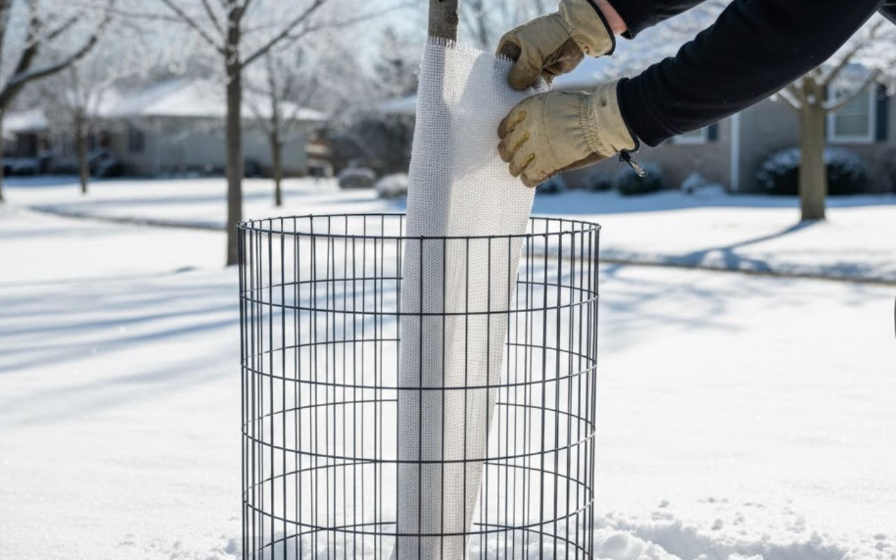 Local arborist advising a homeowner on Winter Tree Preparation Tips in Grandview, MO