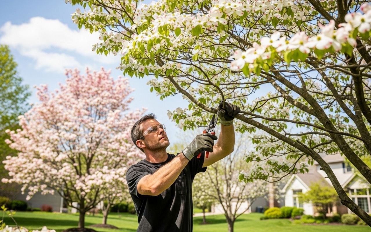 Ornamental pruning in Blue Springs for flowering trees at the right time