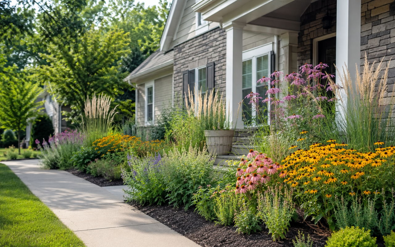 Landscaping ideas Overland Park KS curb appeal using native plants