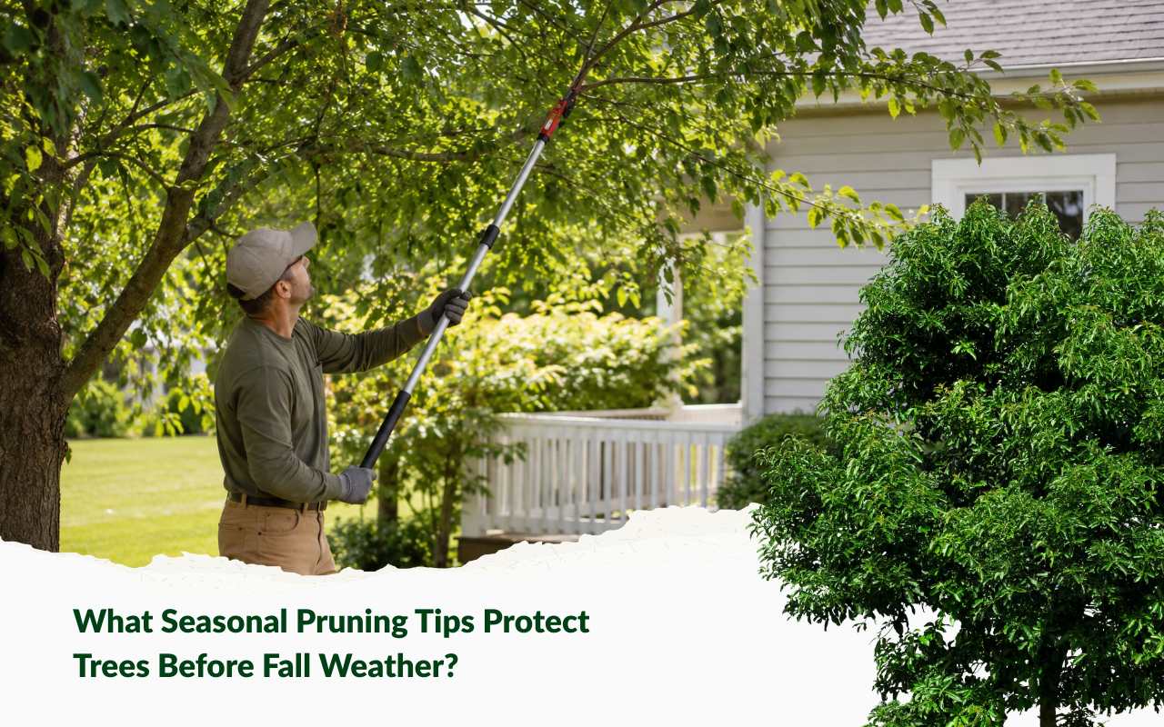 Seasonal pruning tips for late summer tree care near a home