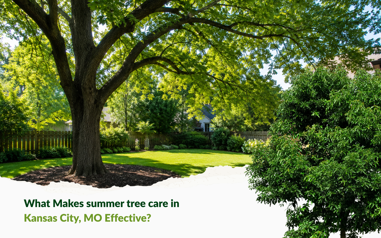 summer tree care in Kansas City, MO for a healthy shaded canopy