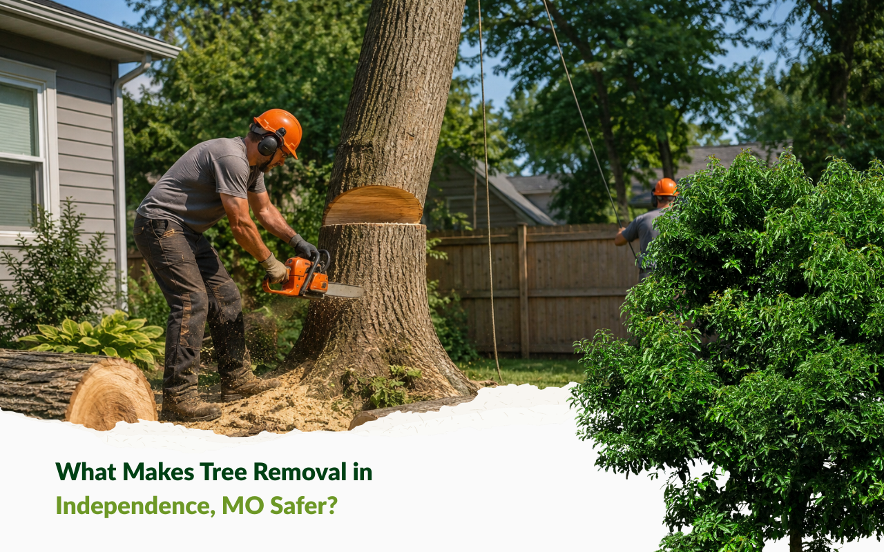 tree removal in Independence, MO for a safer residential yard
